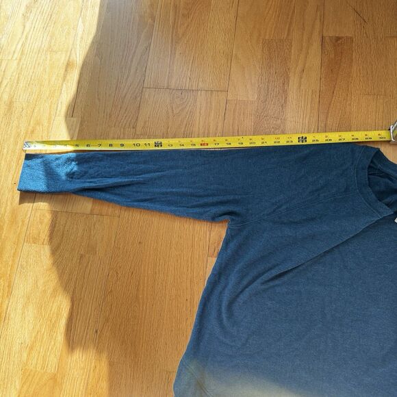 Athleta Mindset Sweatshirt Teal L Pullover Activewear Athleisure Yoga Tulip-Edge - Picture 10 of 16